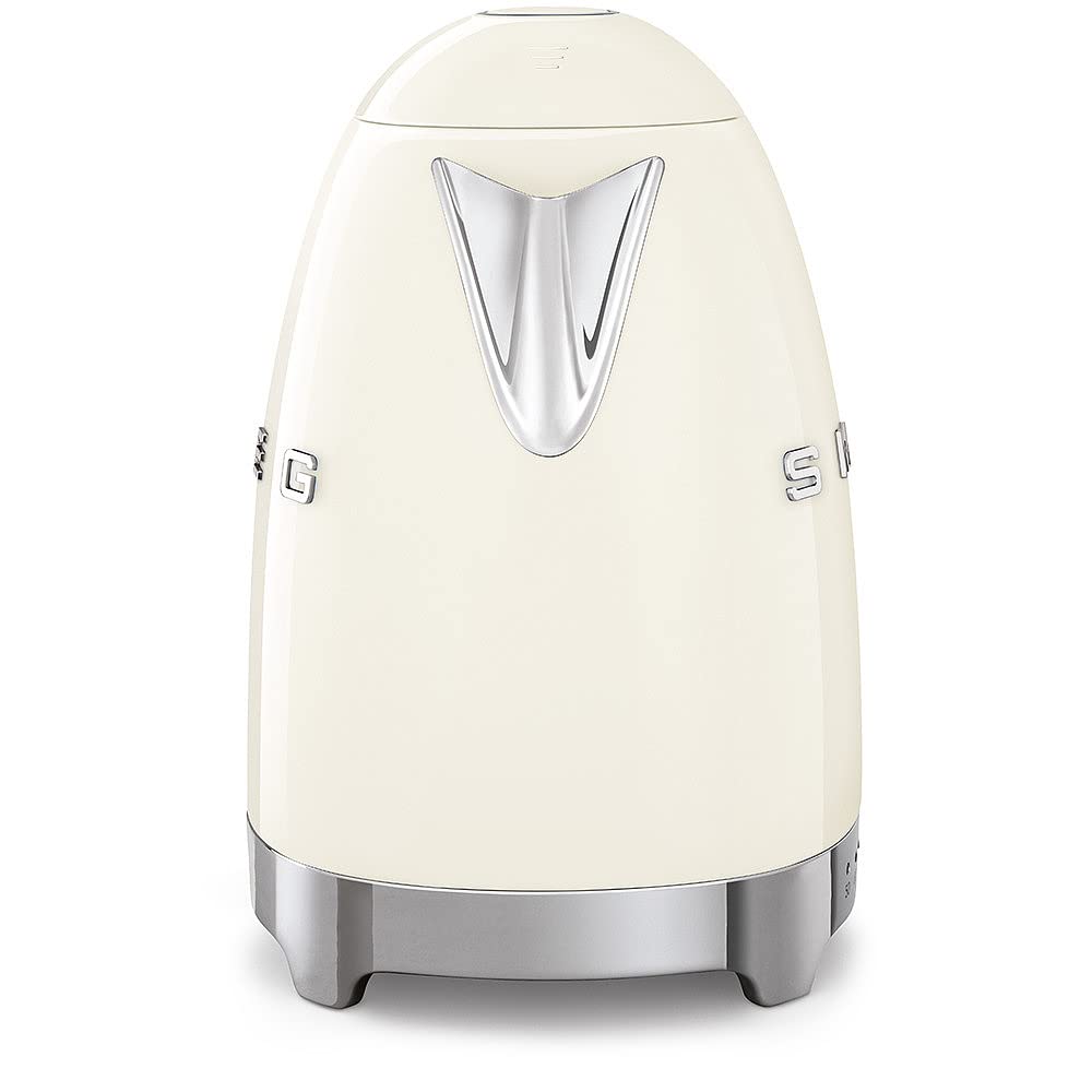 Jug Kettle, LED Display, 7 Temperature Settings, Acoustic Alarm, 3KW, 1.7L, Cream