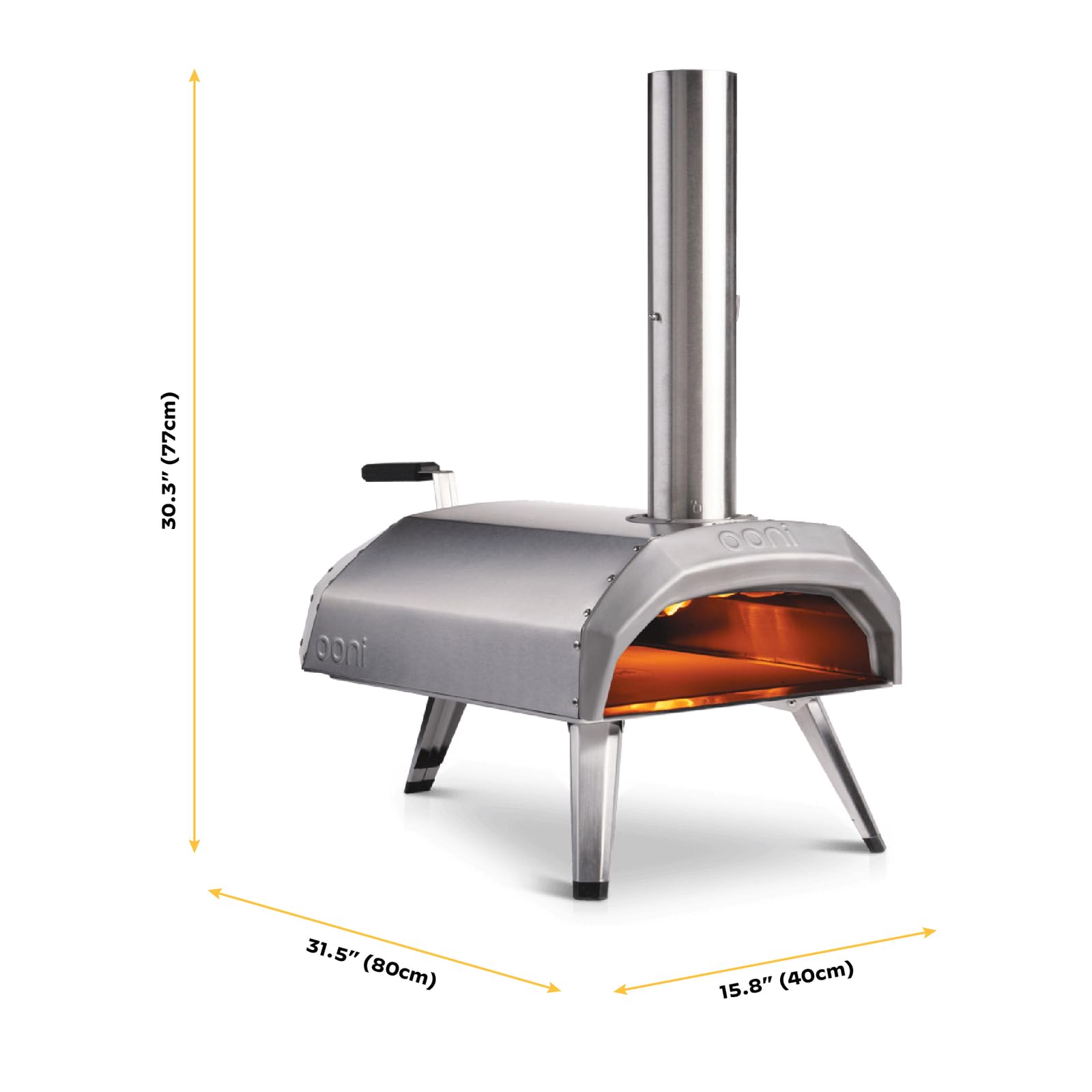 Ooni Karu 12 Multi-Fuel Outdoor Pizza Oven – Portable Wood and Gas Fired Pizza Oven with Pizza Stone