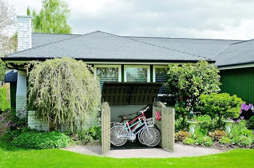 Keter Store It Out Ultra Outdoor Garden Storage Shed, 177 x 113 x 134 cm - Beige and Brown