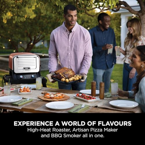 Ninja Woodfire Electric Outdoor Oven, 8-in-1 Pizza Oven, High-Heat Roaster & BBQ Smoker