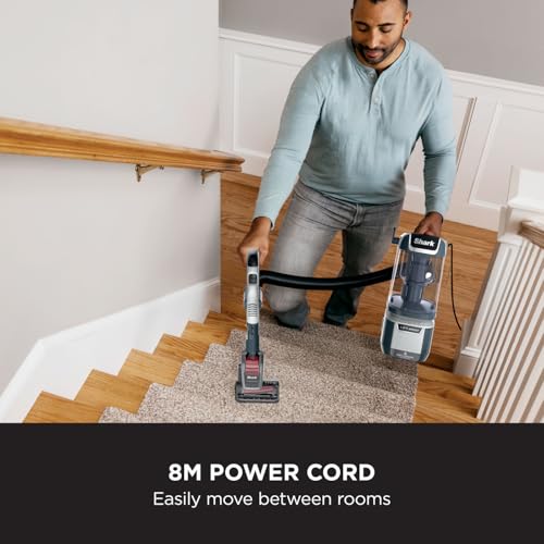 Shark Anti Hair Wrap Plus Upright Corded Pet Vacuum, 2.5L, Powered Lift-Away, Anti-Allergen Seal,Smoky Grey,