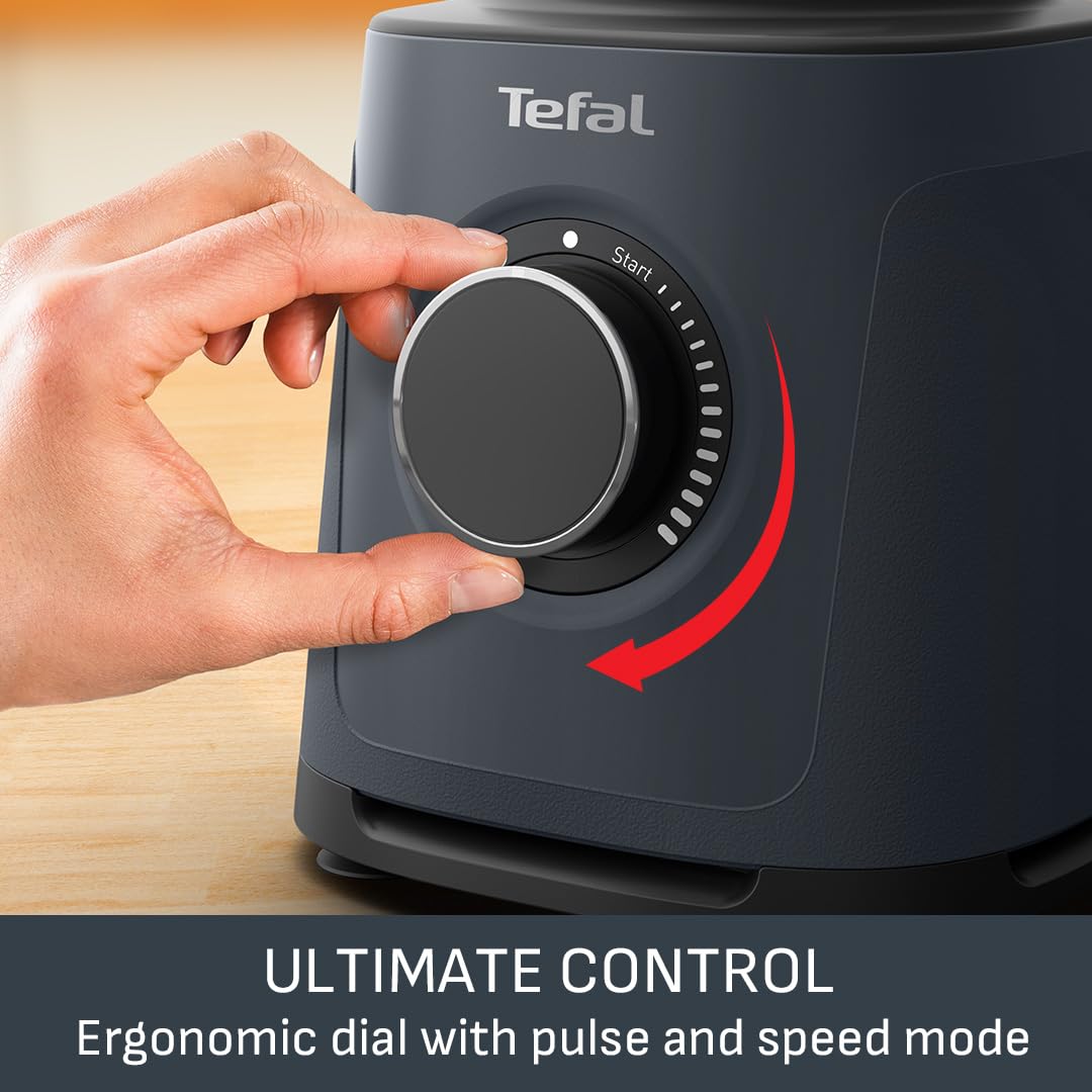 Tefal PerfectMix High-Speed Blender, 1200W, 2L Glass Jug, Powelix Technology, Removable Blades