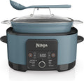 Ninja Foodi PossibleCooker, 8-in-1 Slow Cooker with Removable Non-Stick Pot, Steaming Rack, 8L, Sea Salt Grey