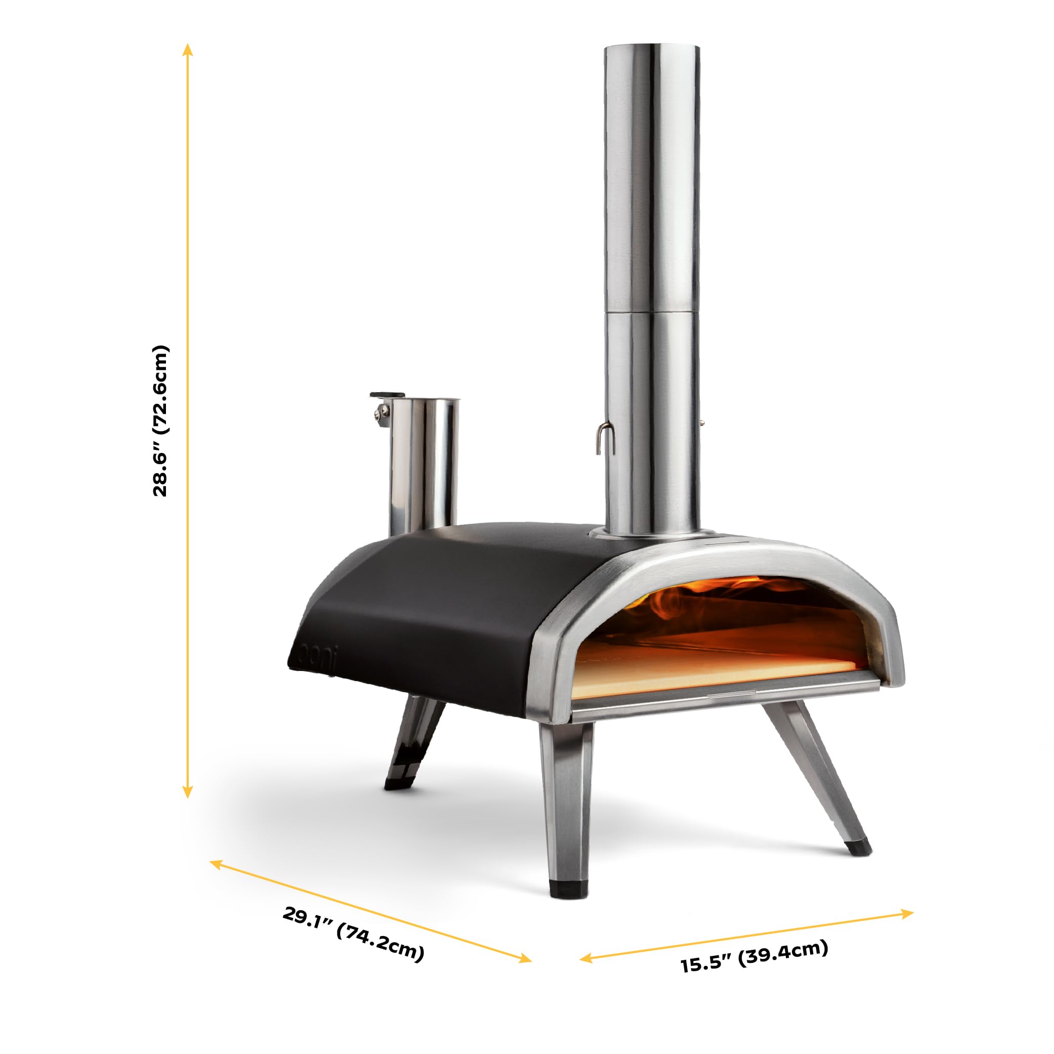 Ooni Fyra 12 Wood Fired Outdoor Pizza Oven – Portable Hard Wood Pellet Pizza Oven