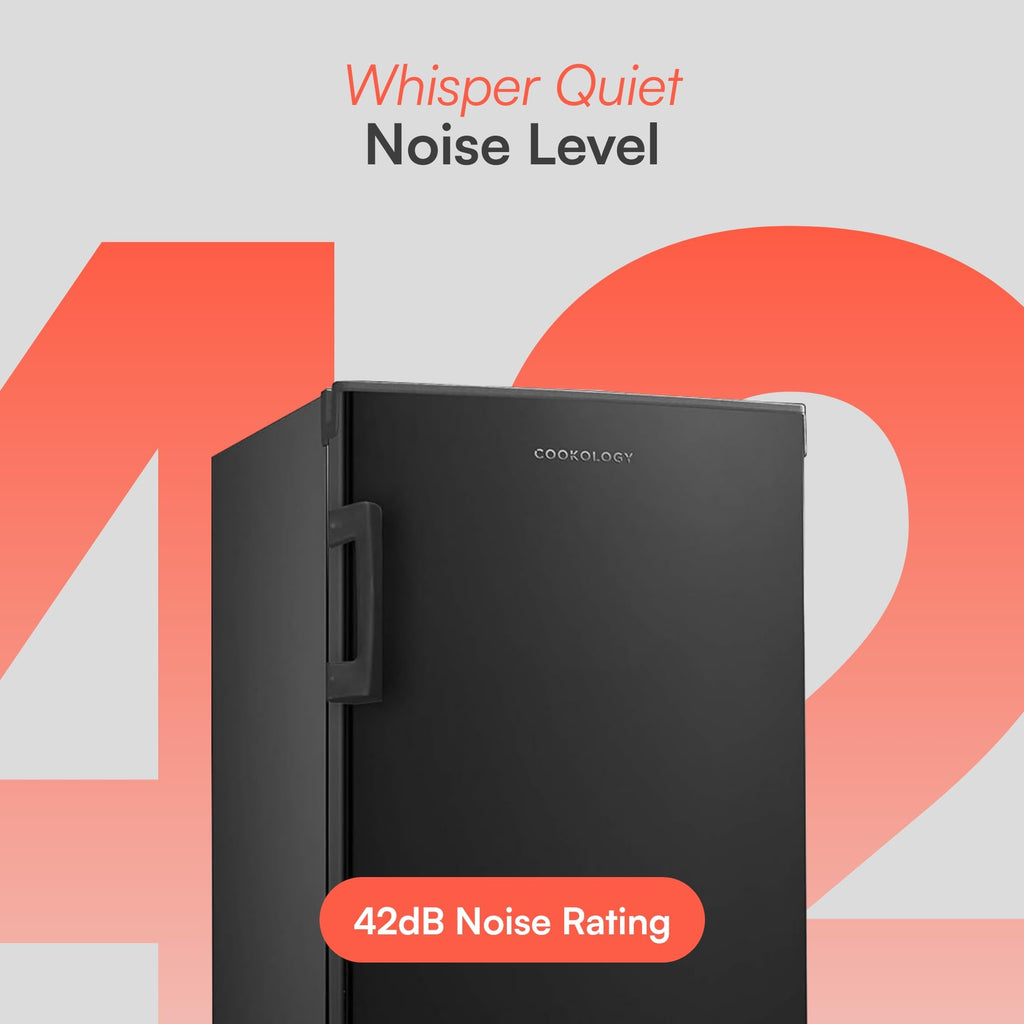 Cookology CTFZ160BK Tall Freestanding Freezer - Upright Freezer with 160 Litre Capacity