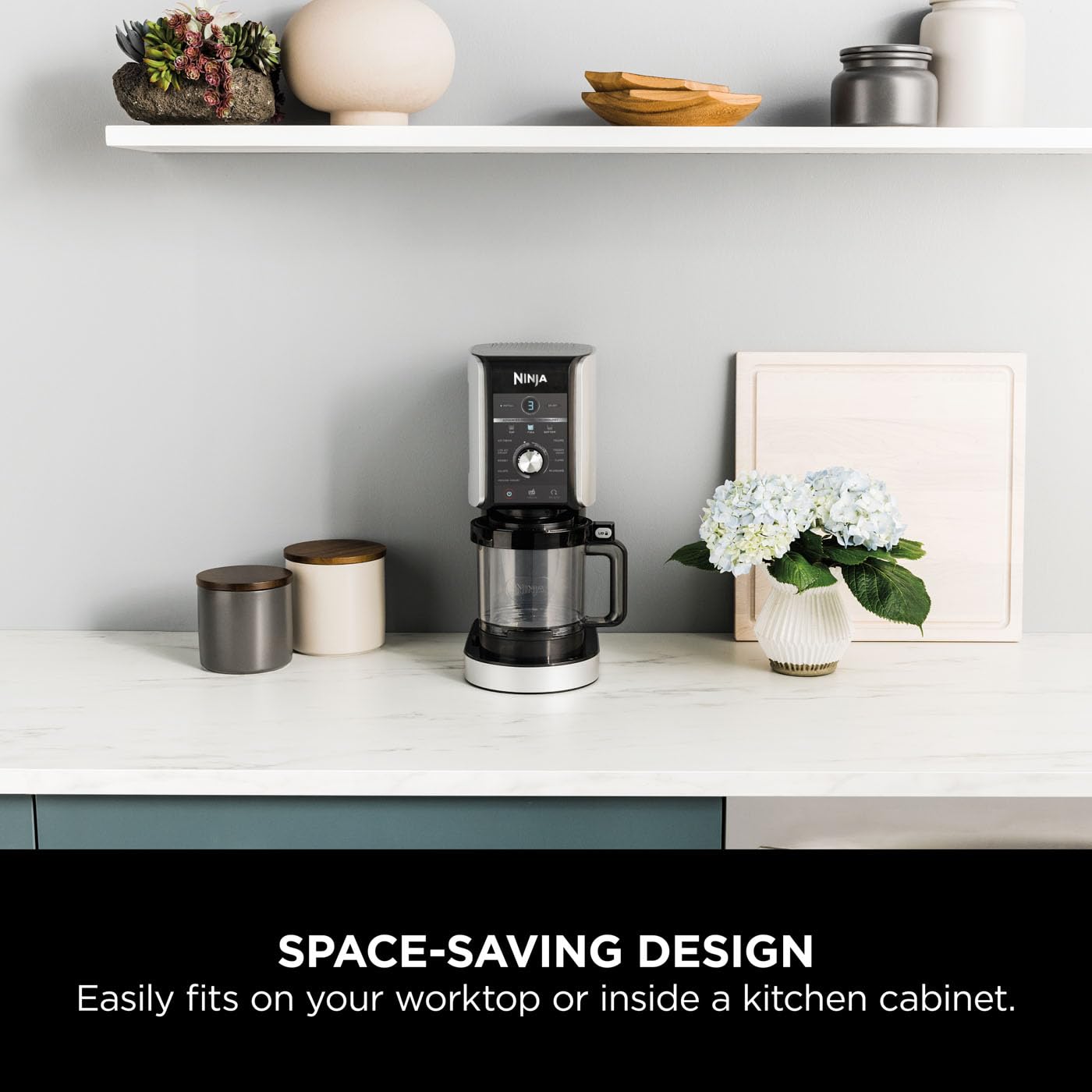 Ninja CREAMi Deluxe Ice Cream Maker & Frozen Dessert Maker with 3 Tubs, 10 Functions, Silver