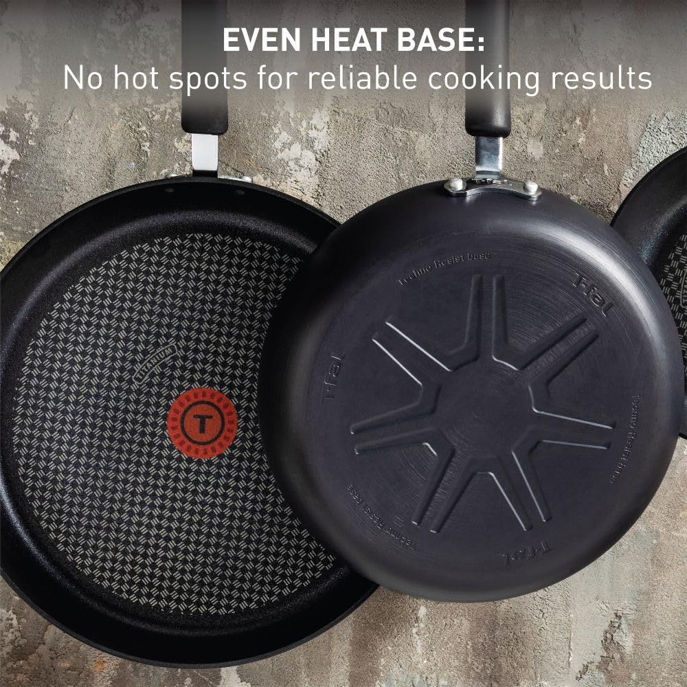 Tefal E765SH Ultimate Hard Anodized 17 Piece Cookware Set, Aluminum, Black