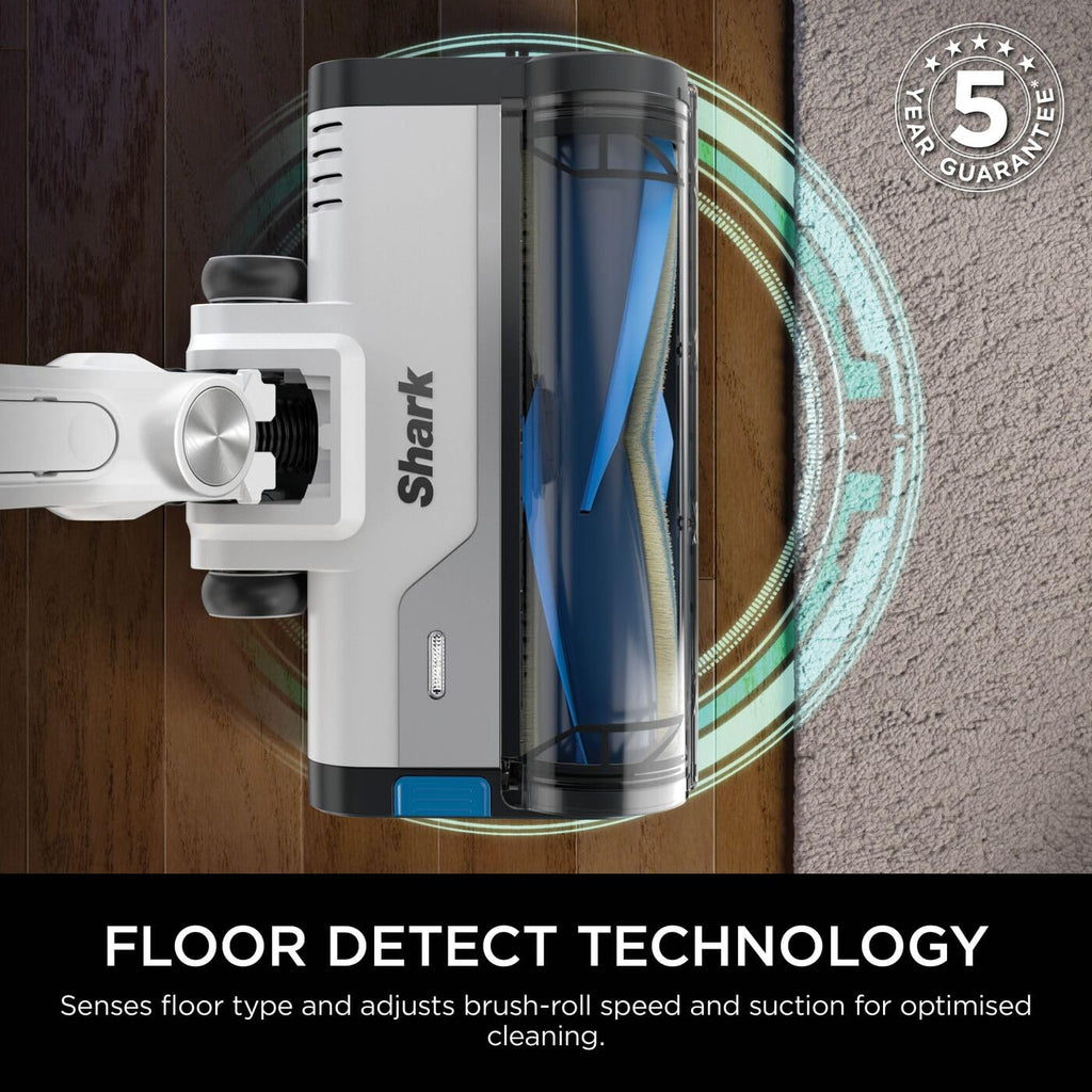 Shark PowerPro Cordless Stick Vacuum Cleaner, Lightweight, Floor Detect Technology, Navy Metallic