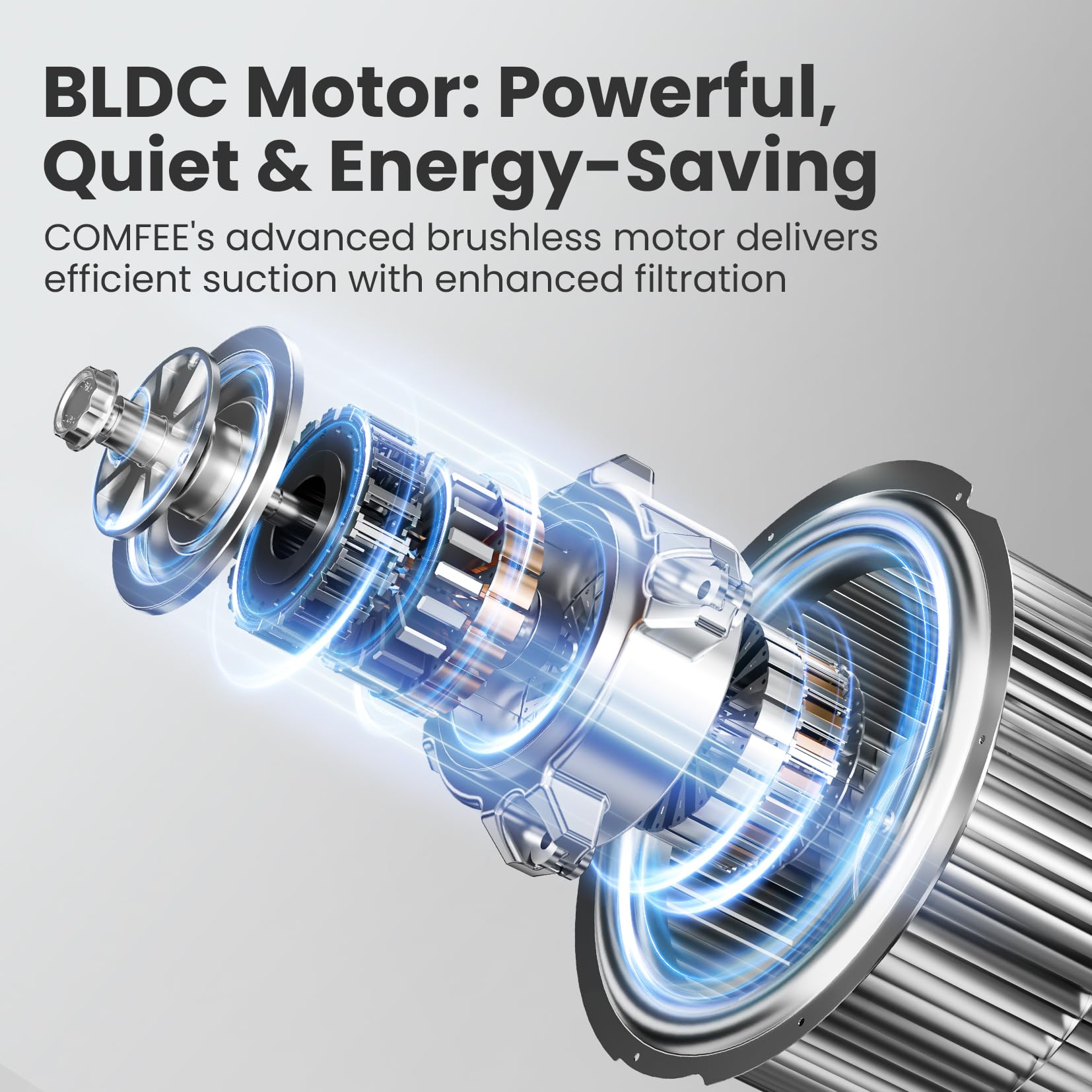 COMFEE' 90 cm Chimney Hood 90M77 Class A+++ Stainless Steel Extractor Hood