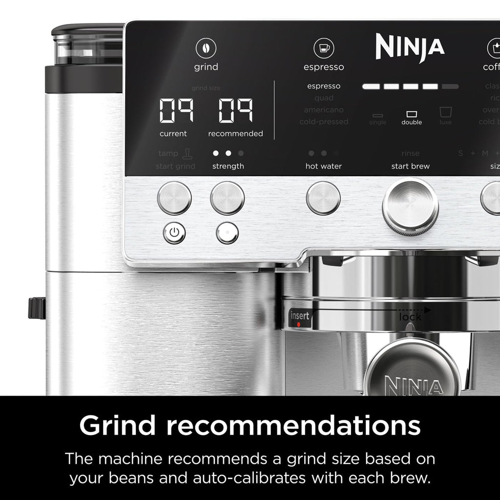 Ninja Luxe Premier 3-in-1 Coffee Machine, Latte, Cappuccino, Cold Brew & Espresso Maker