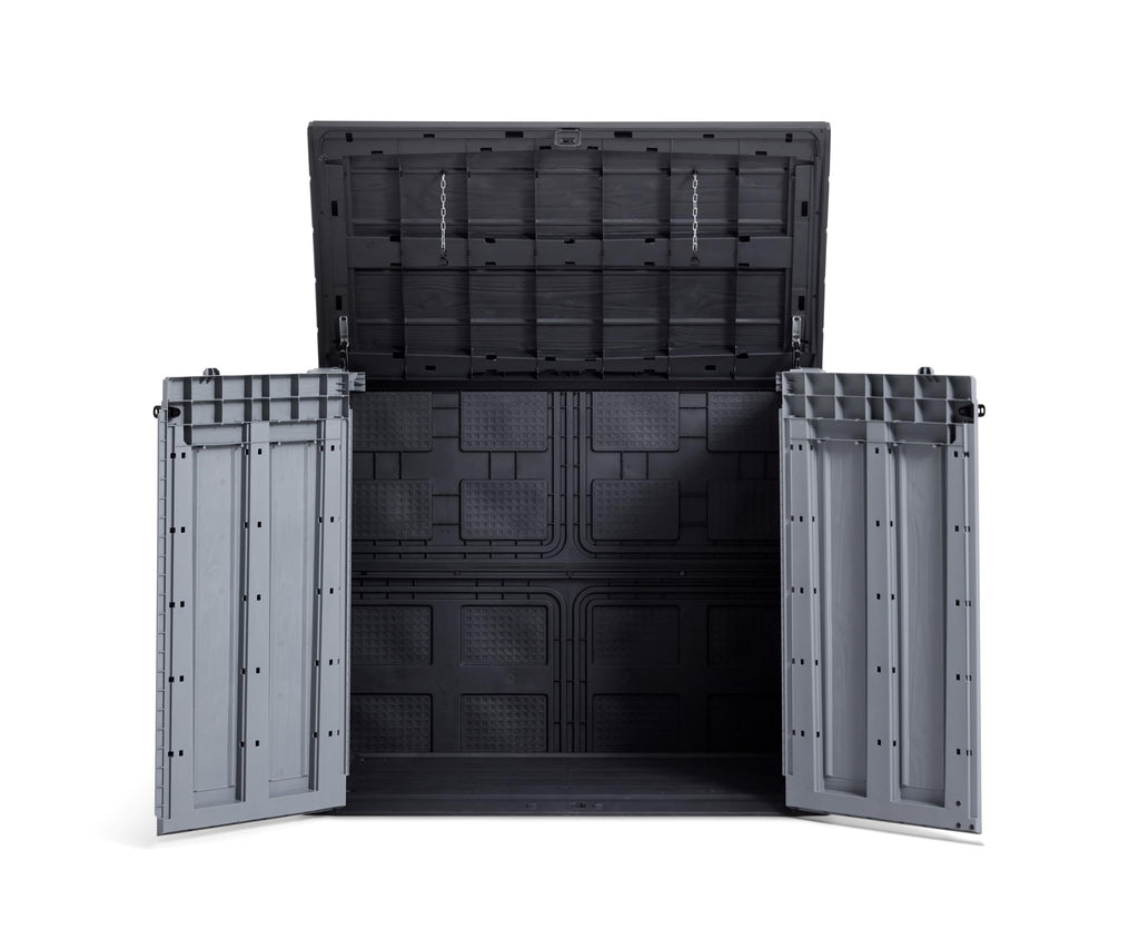 Keter Store It Out Pro Outdoor Garden Furniture Storage Shed Grey| Fade Free | All Weather Resistant