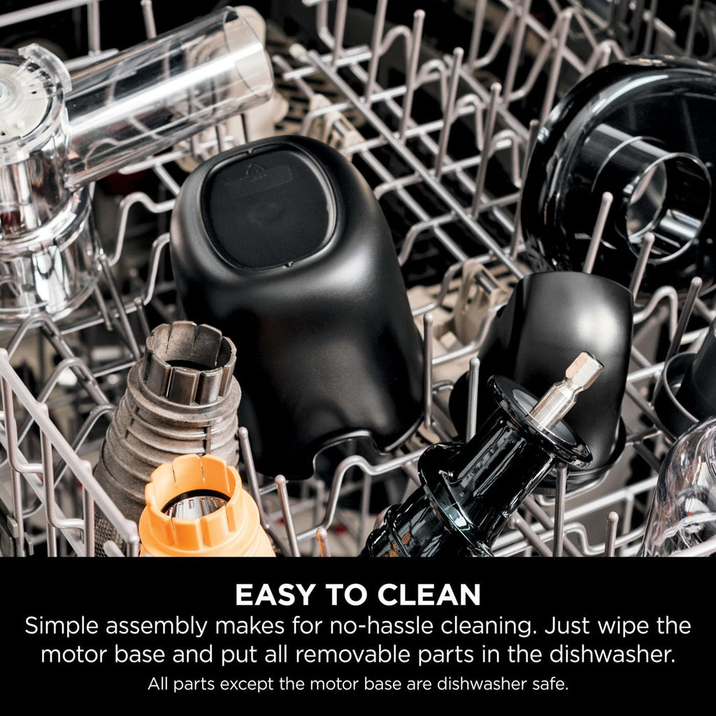 Ninja Cold Press Juicer Machine with 700ml Jug & 1.1L Pulp Container, Make Fresh Juices