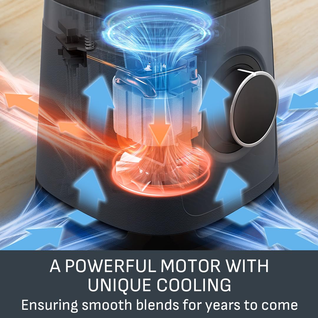 Tefal PerfectMix High-Speed Blender, 1200W, 2L Glass Jug, Powelix Technology, Removable Blades