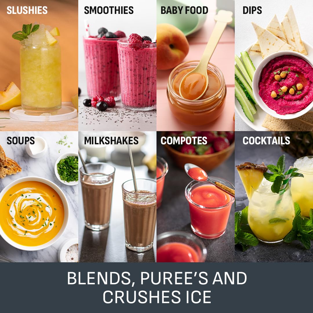 Tefal PerfectMix High-Speed Blender, 1200W, 2L Glass Jug, Powelix Technology, Removable Blades