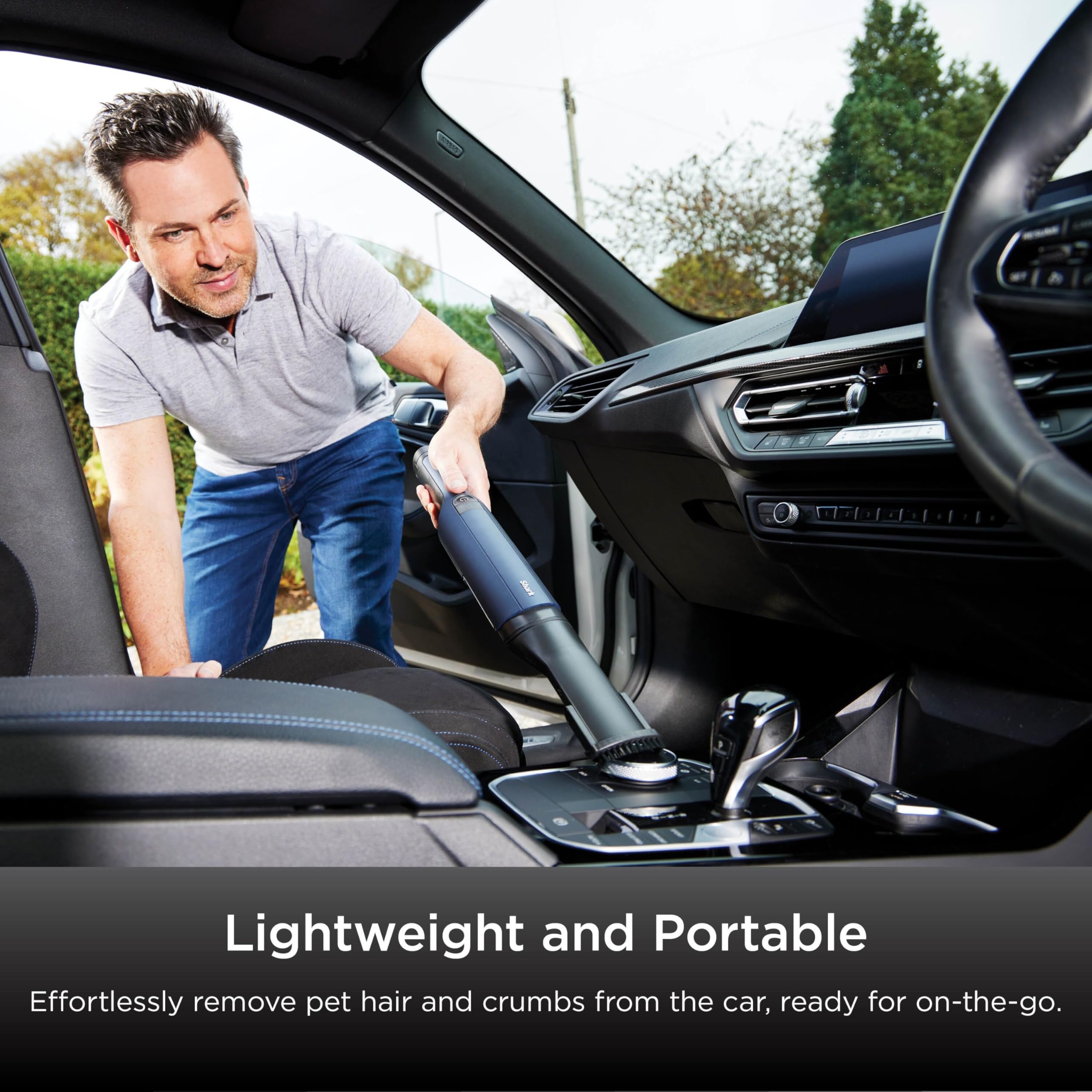 Shark WandVac 2.0 Cordless Handheld Vacuum Cleaner, Small & Lightweight, Powerful Suction Handheld Vacuum , Blue